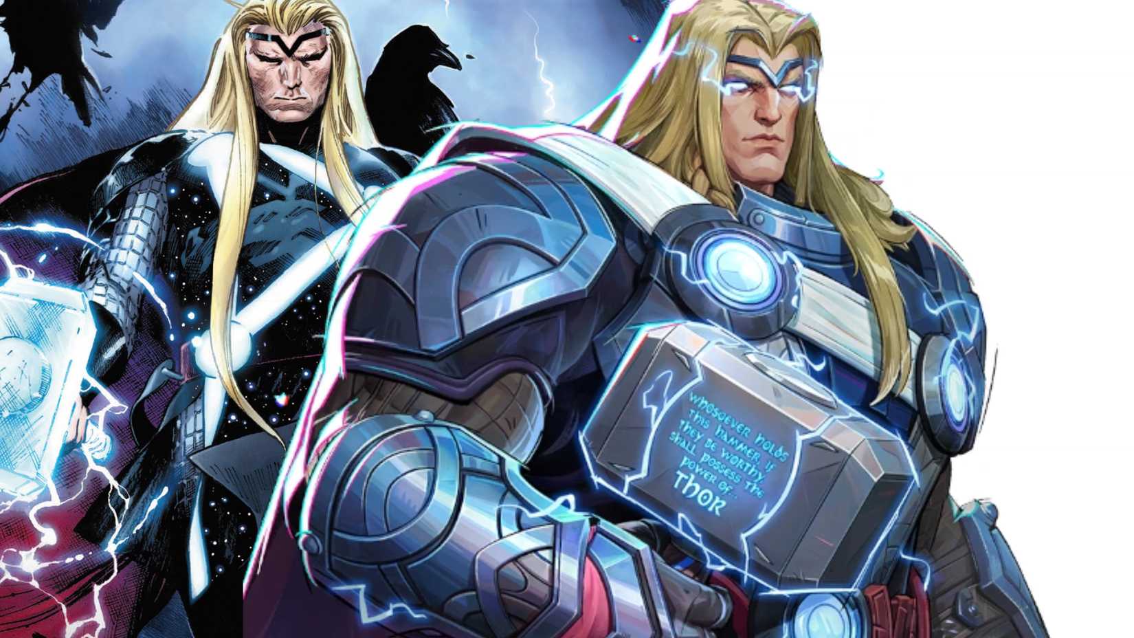 Thor Herald of Thunder Marvel Rivals Skin Comics Comparison