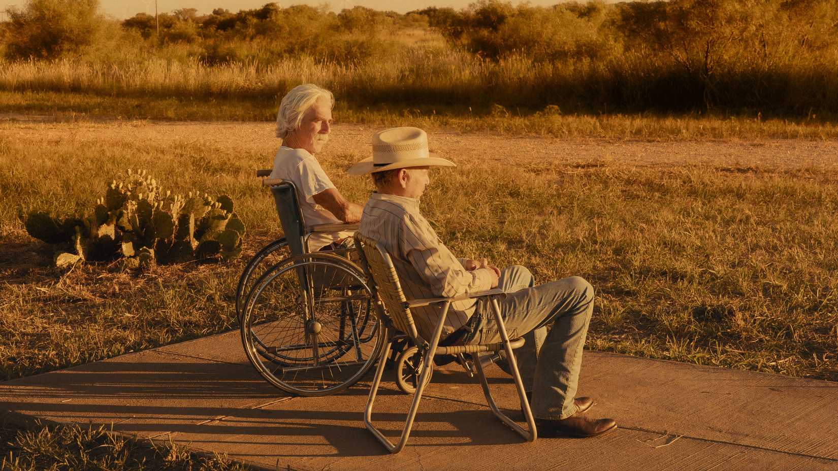 TL & Tommy Norris sunset in Landman