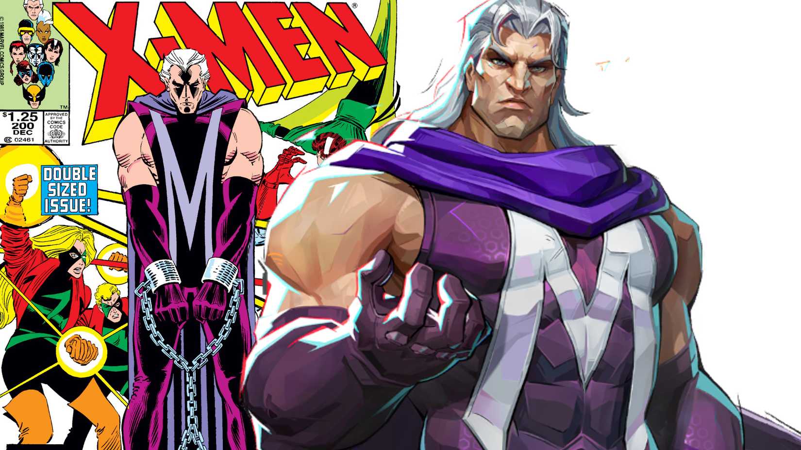 Trial of Magneto Rivals Skin Comics Comparison