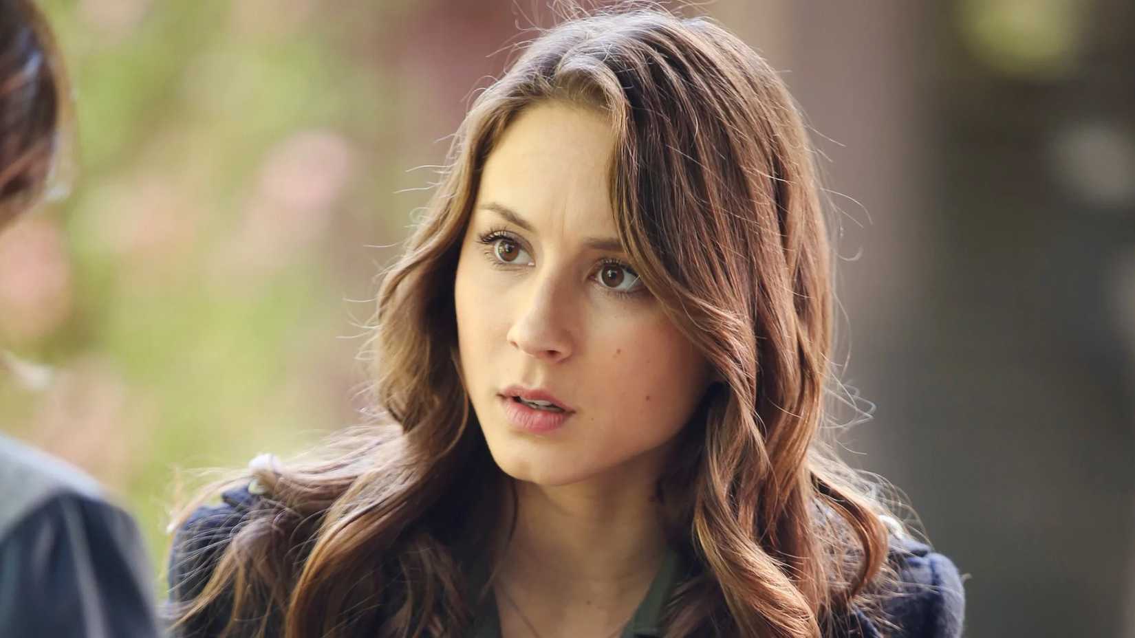 Troian Bellisario as Spencer Hastings in Pretty Little Liars.