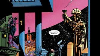 The Maker killing the Eternals in a preview of Ultimate Endgame \#1