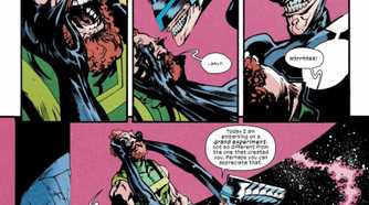 The Maker killing the Eternals in a preview of Ultimate Endgame \#1