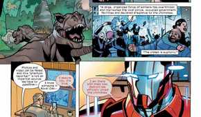 Spider-Man teams up with Iron Lad in a preview of Ultimate Endgame \#1
