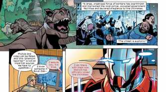 Spider-Man teams up with Iron Lad in a preview of Ultimate Endgame \#1
