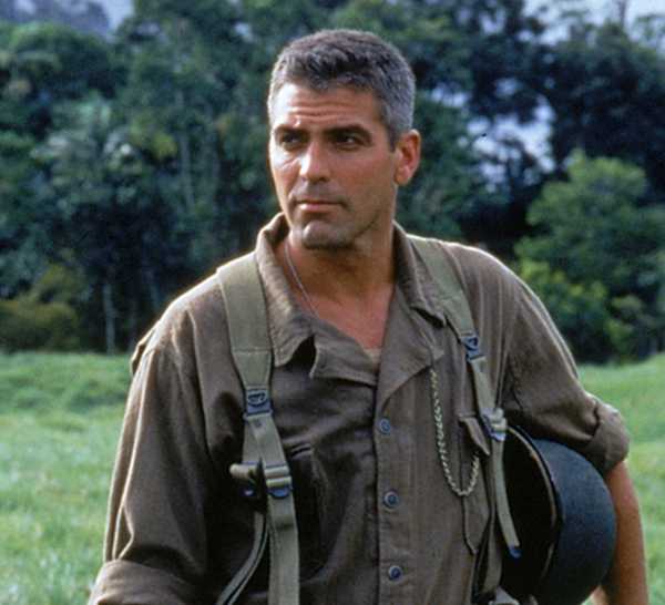 George Clooney in The Thin Red Line
