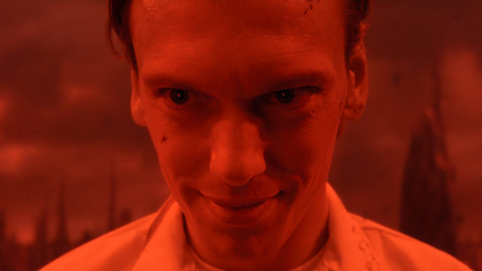 Vecna smiling in Stranger Things