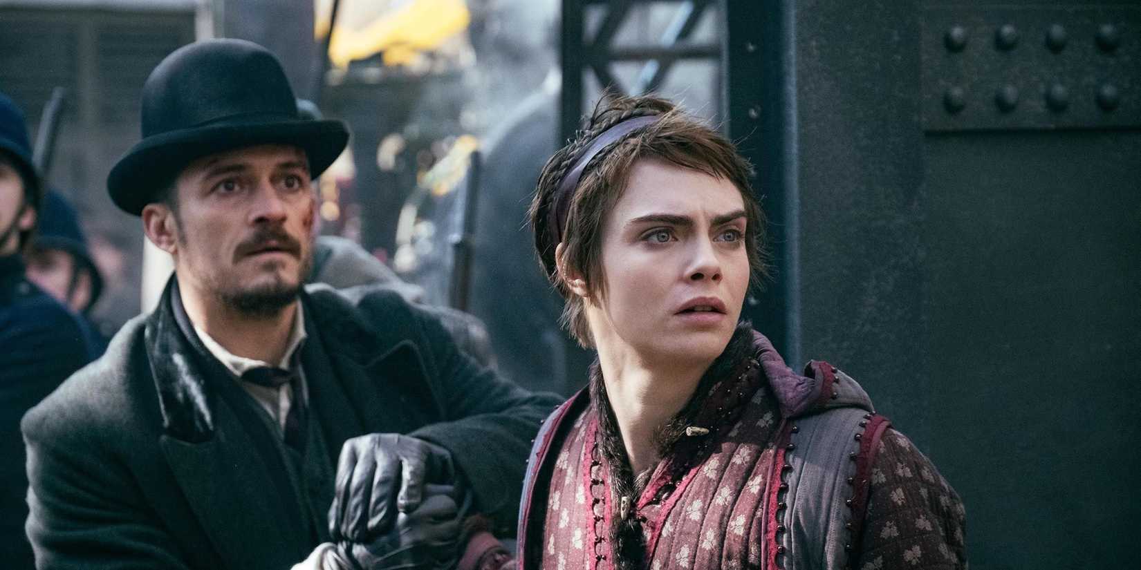 vignette and rycroft looking terrified in carnival row