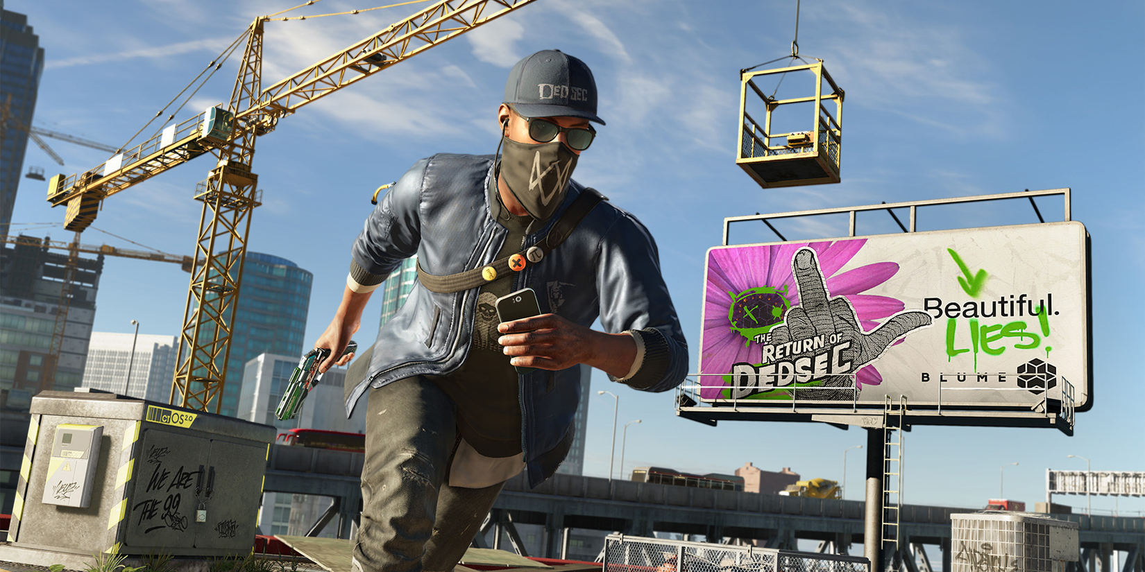 Watch Dogs 2 character running across rooftops