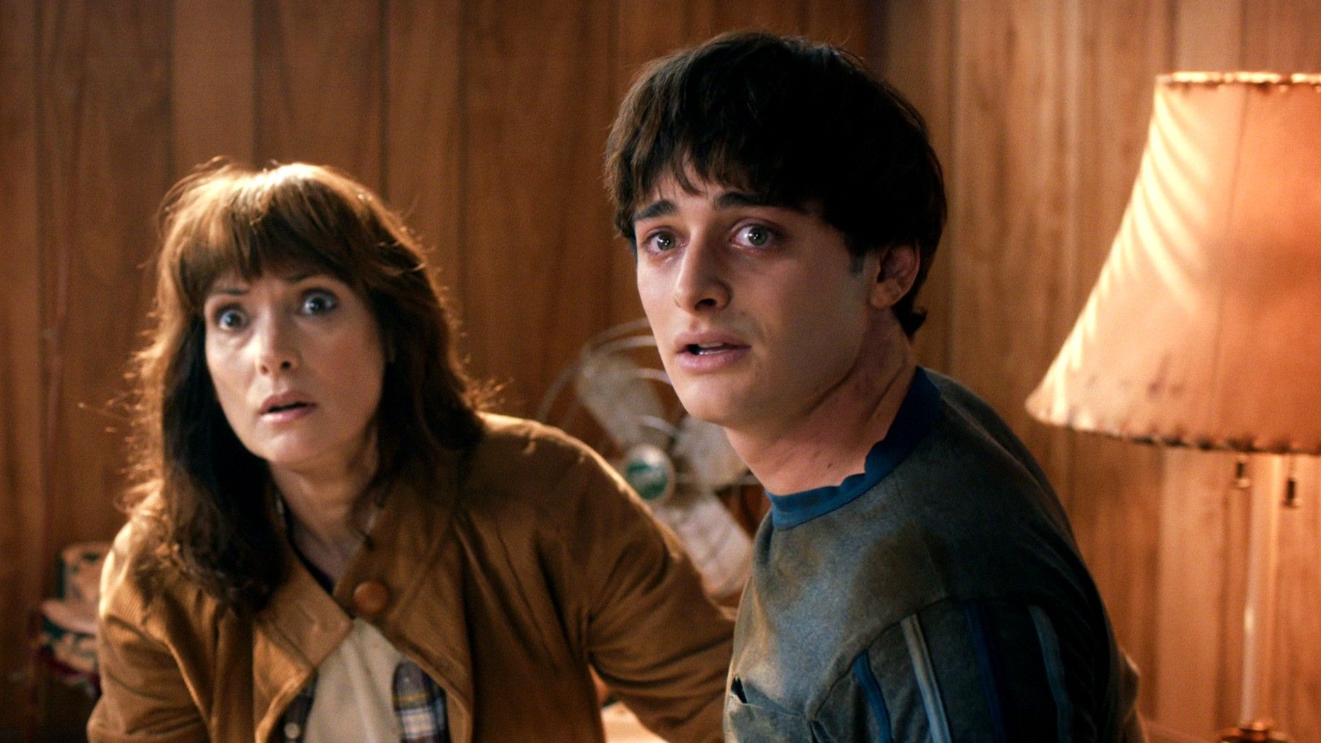 Will and Joyce are in shock in Stranger Things season 5