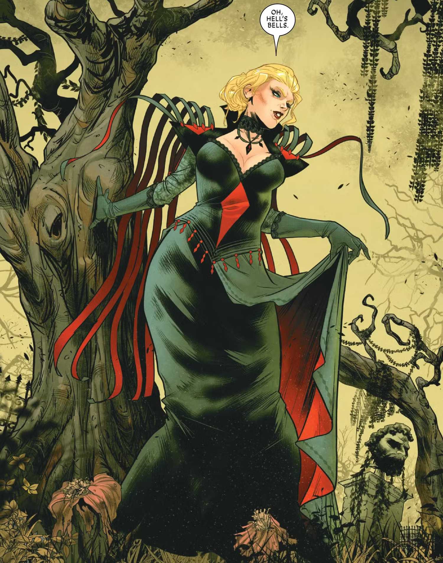 x-men's emma frost in costume inspired by mister sinister