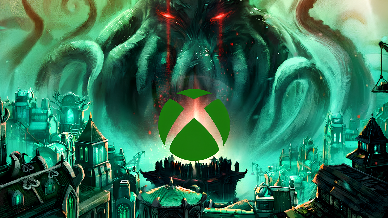 Cthulu observes the Xbox logo