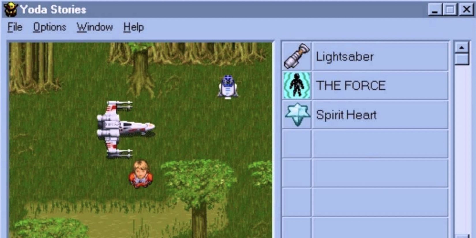 Yoda Stories classic gameplay screenshot