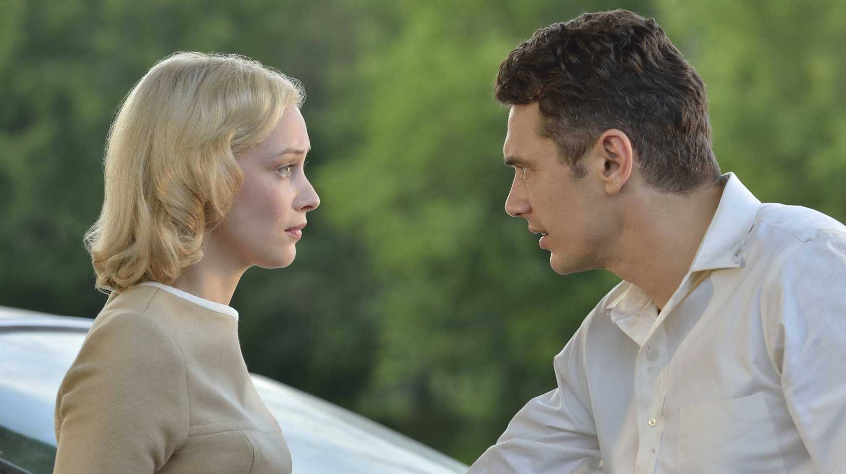 Sarah Gadon as Sadie Dunhill and James Franco as Jake Epping in 11.22.63