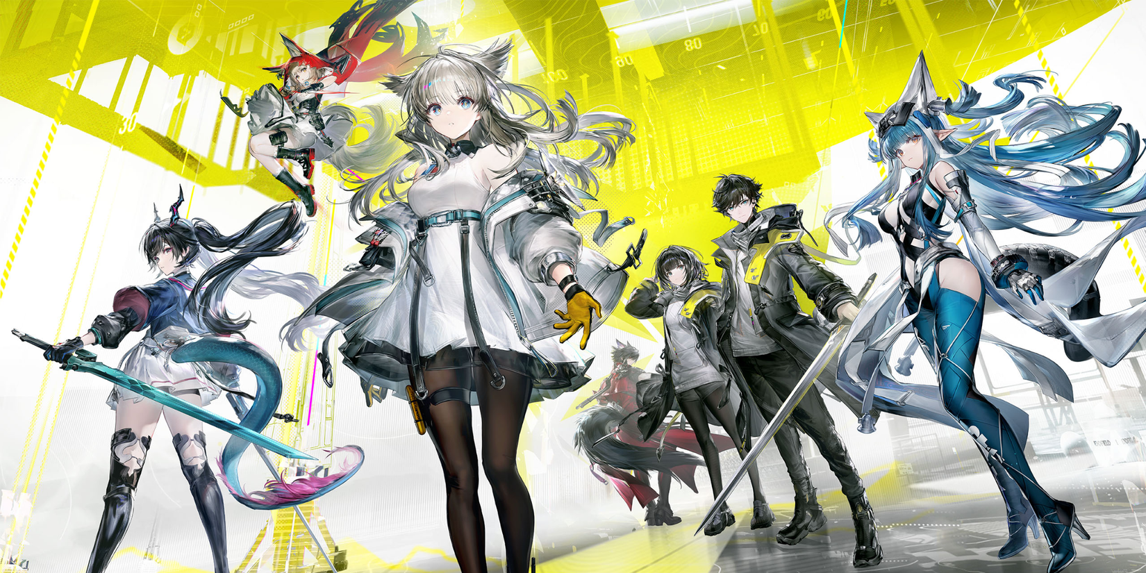 Arknights Endfield characters next to each other