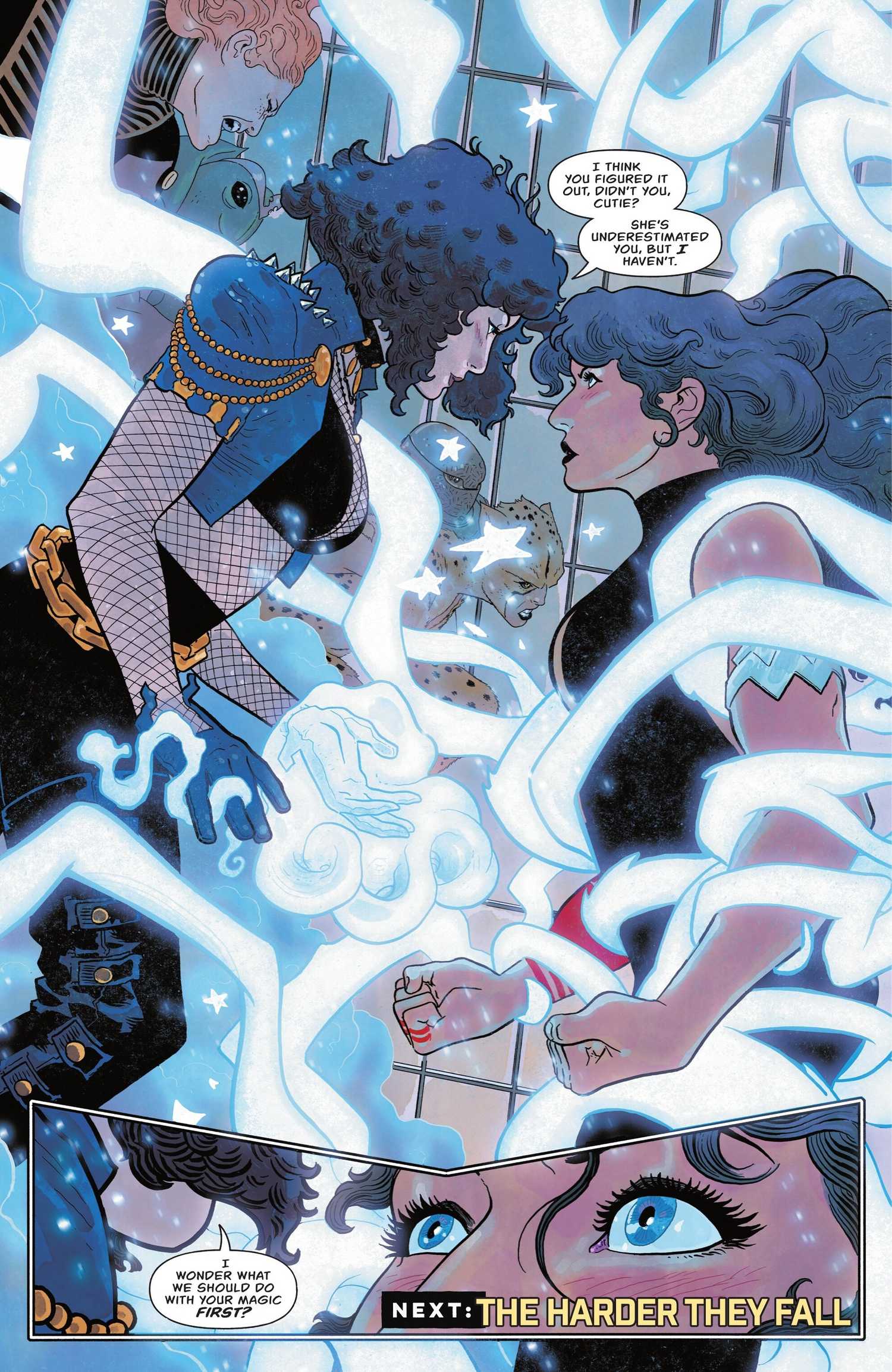 Absolute Zatanna Threatening Absolute Wonder Woman in Absolute Wonder Woman #16