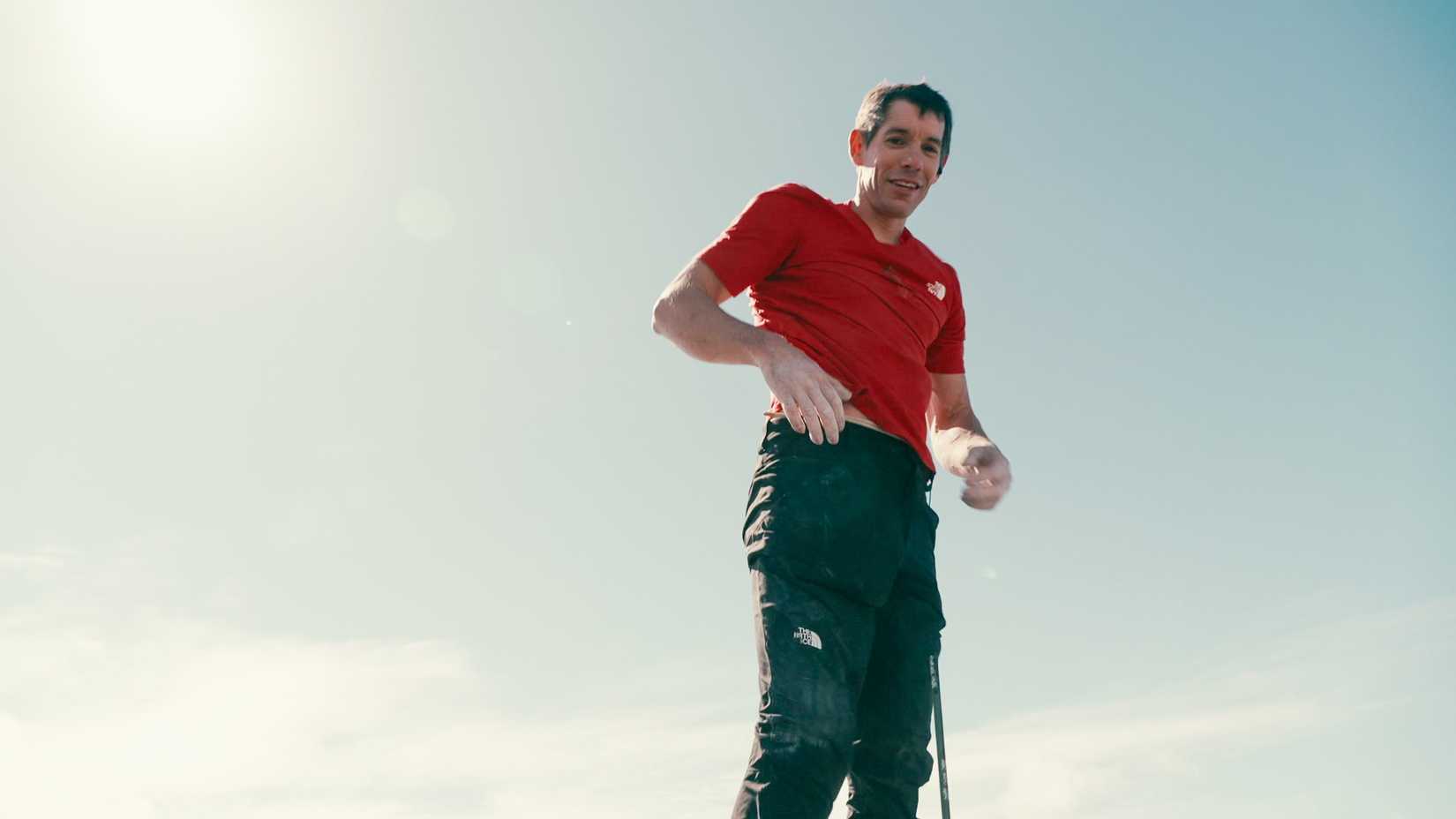 Alex Honnold climbing in Taipei, Taiwan for Skyscraper Live