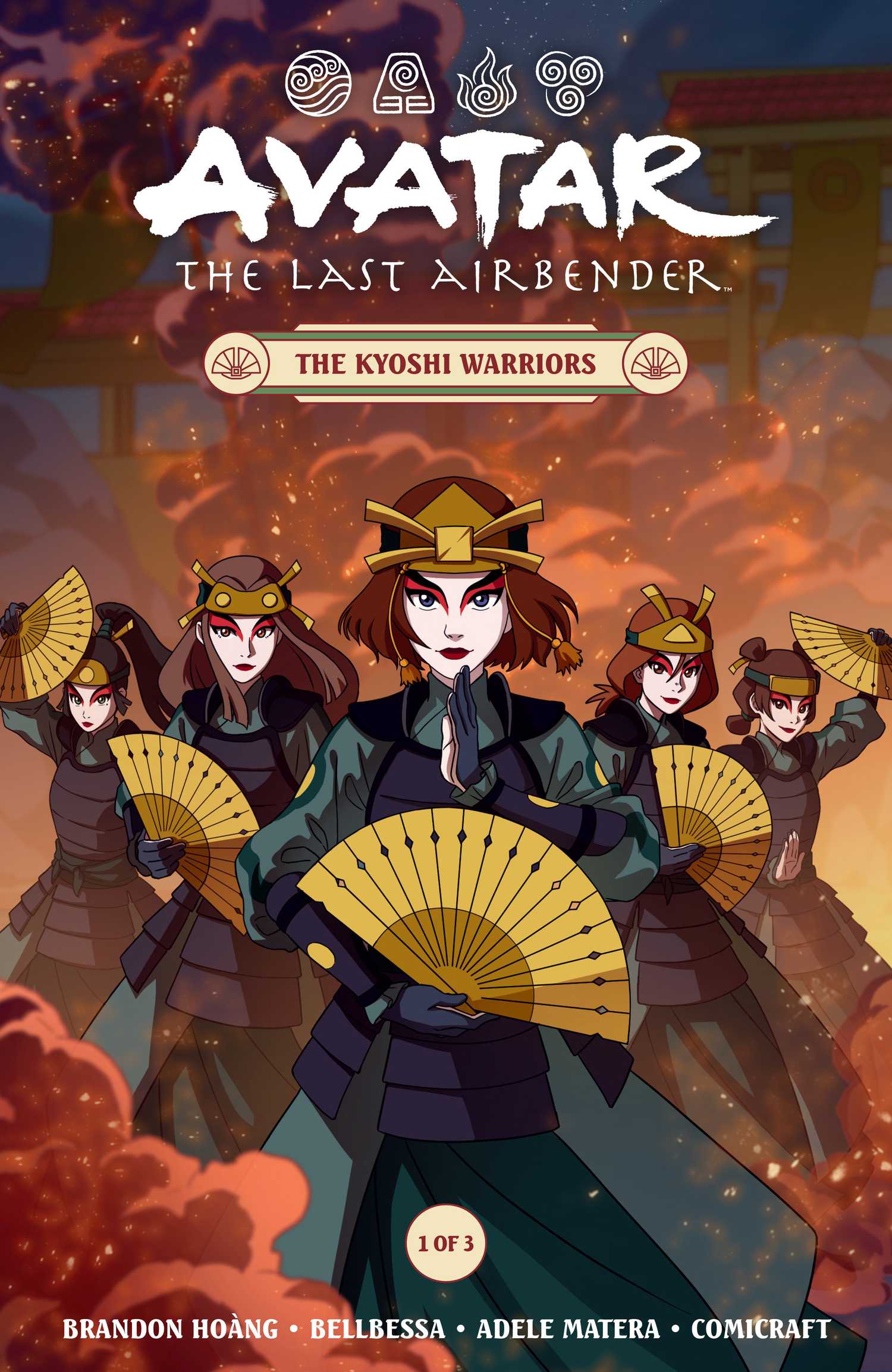 Capa do quadrinho Avatar: The Last Airbender - The Kyoshi Warriors #1