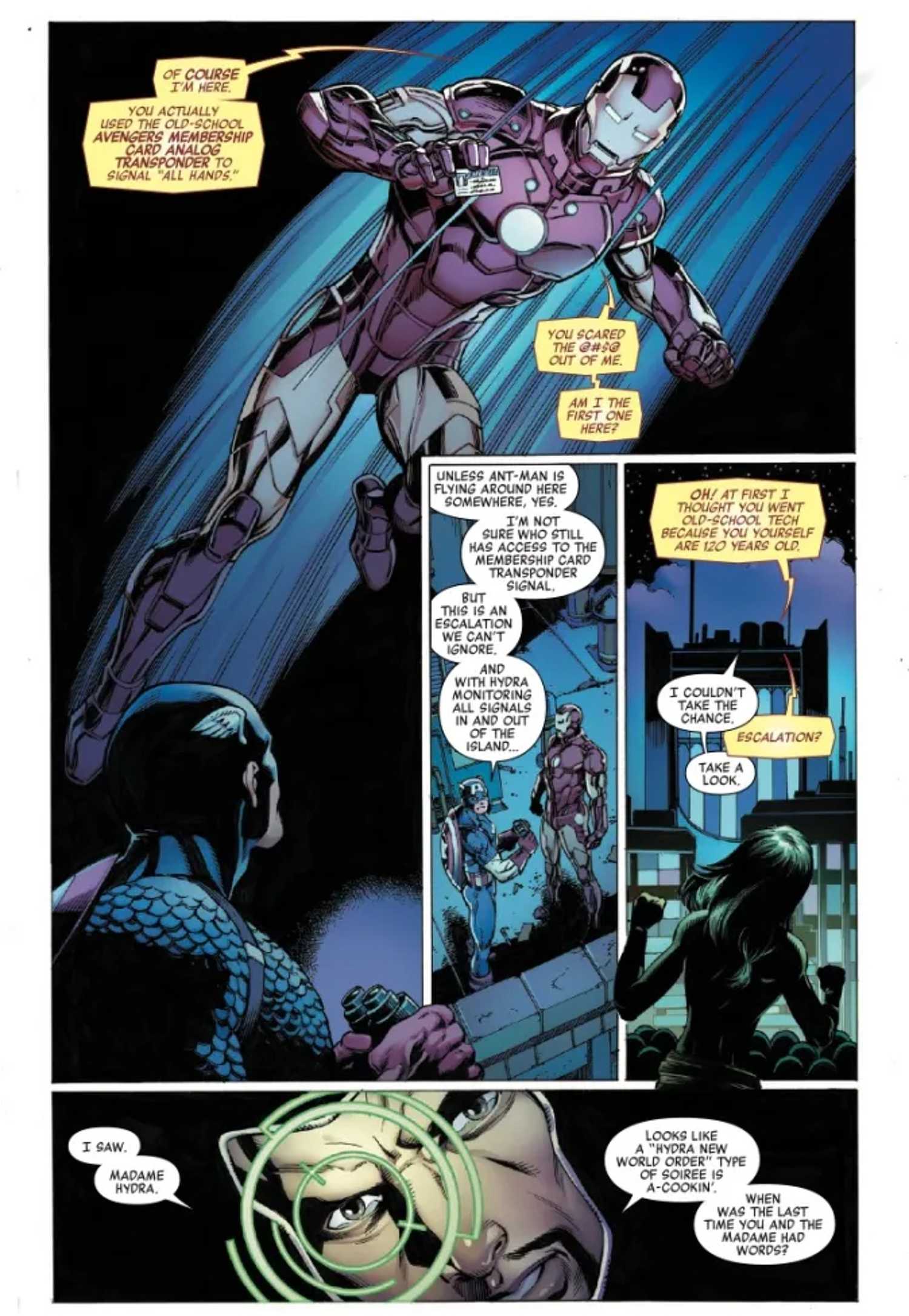 avengers 34 preview showing captain america vs madame hydra 2