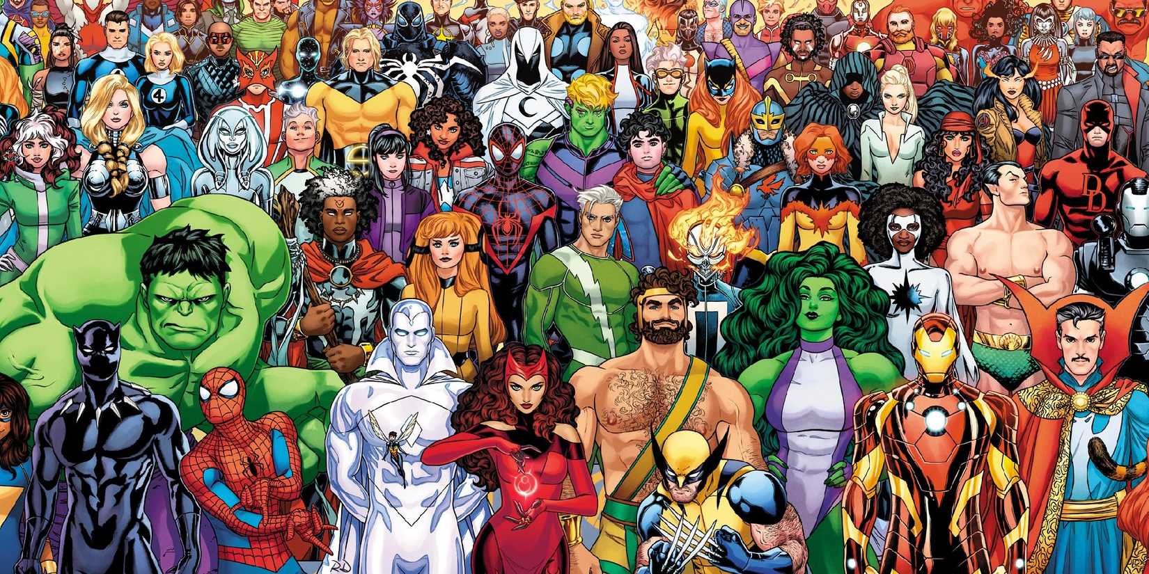 avengers 800 wraparound art of every avengers hero ever