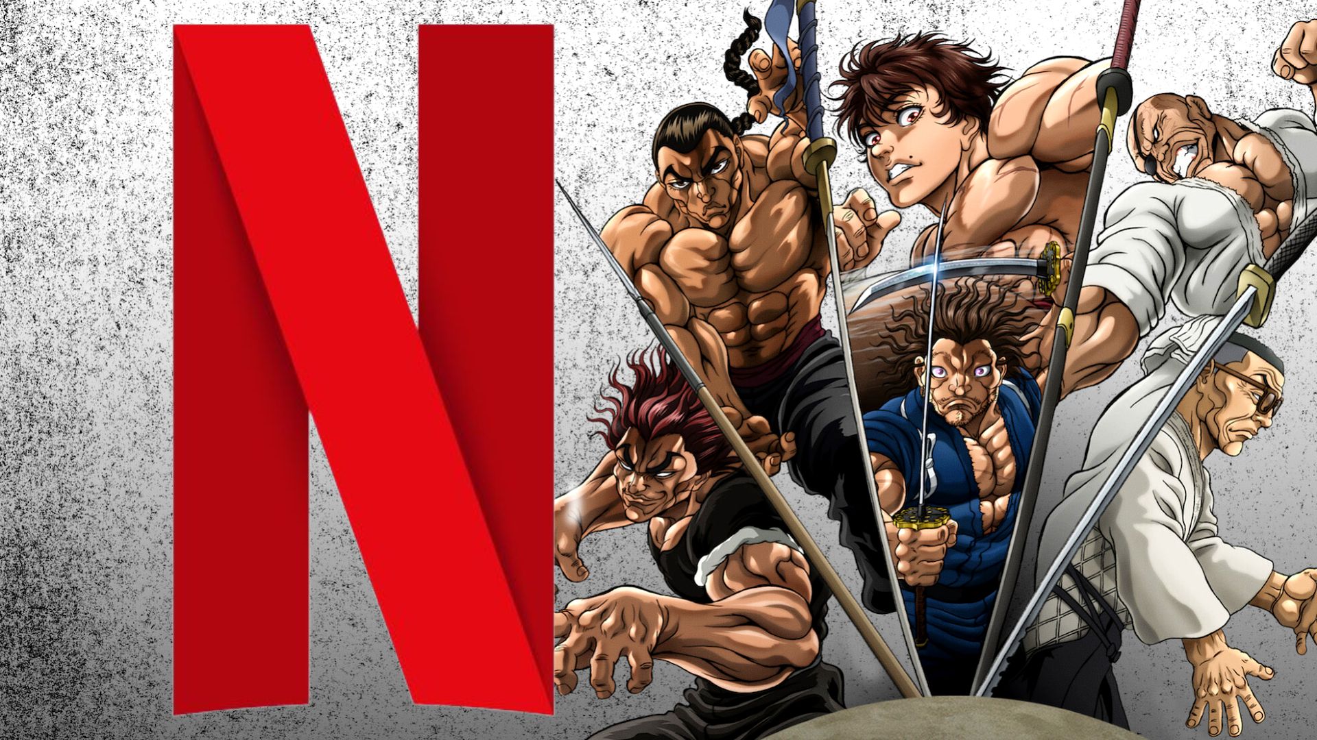 Baki Dou e o logo da Netflix