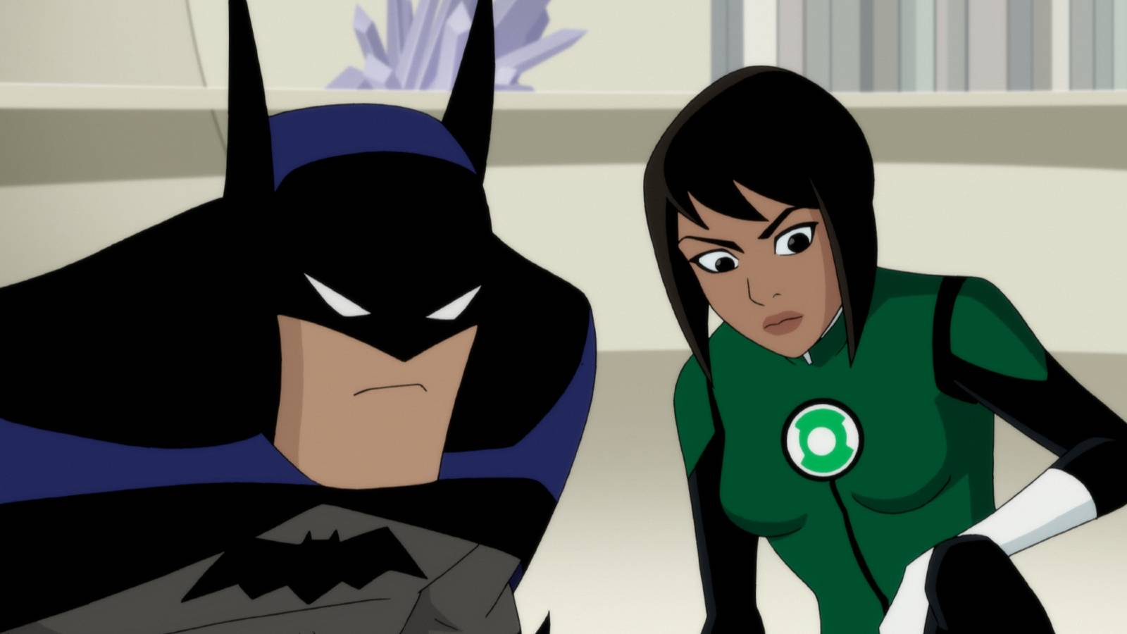 Batman and Green Lantern Jessica Cruz in Justice League vs the Fatal Five
