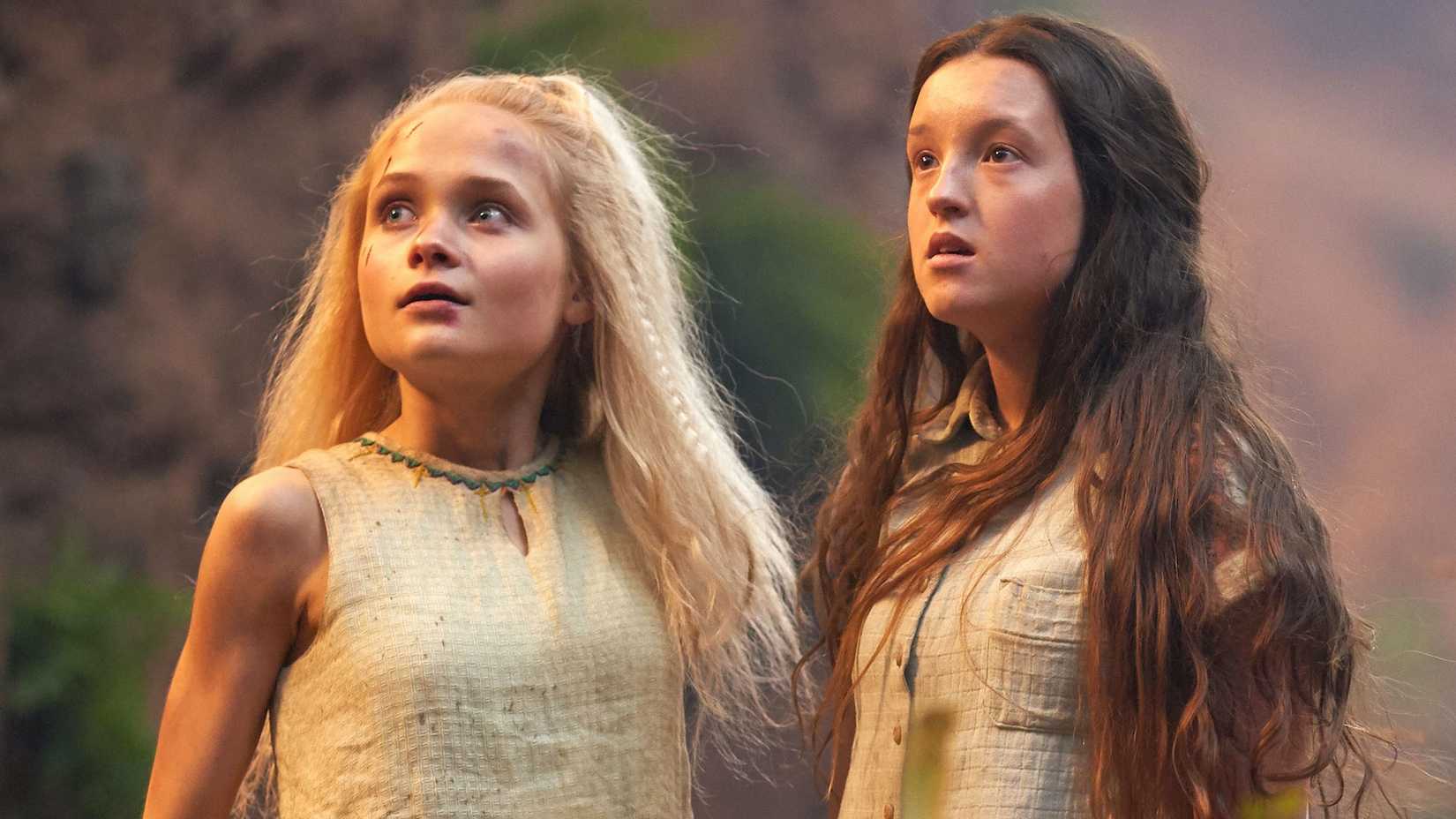 Bella Ramsey e Ella Schrey-Yeats em His Dark Materials