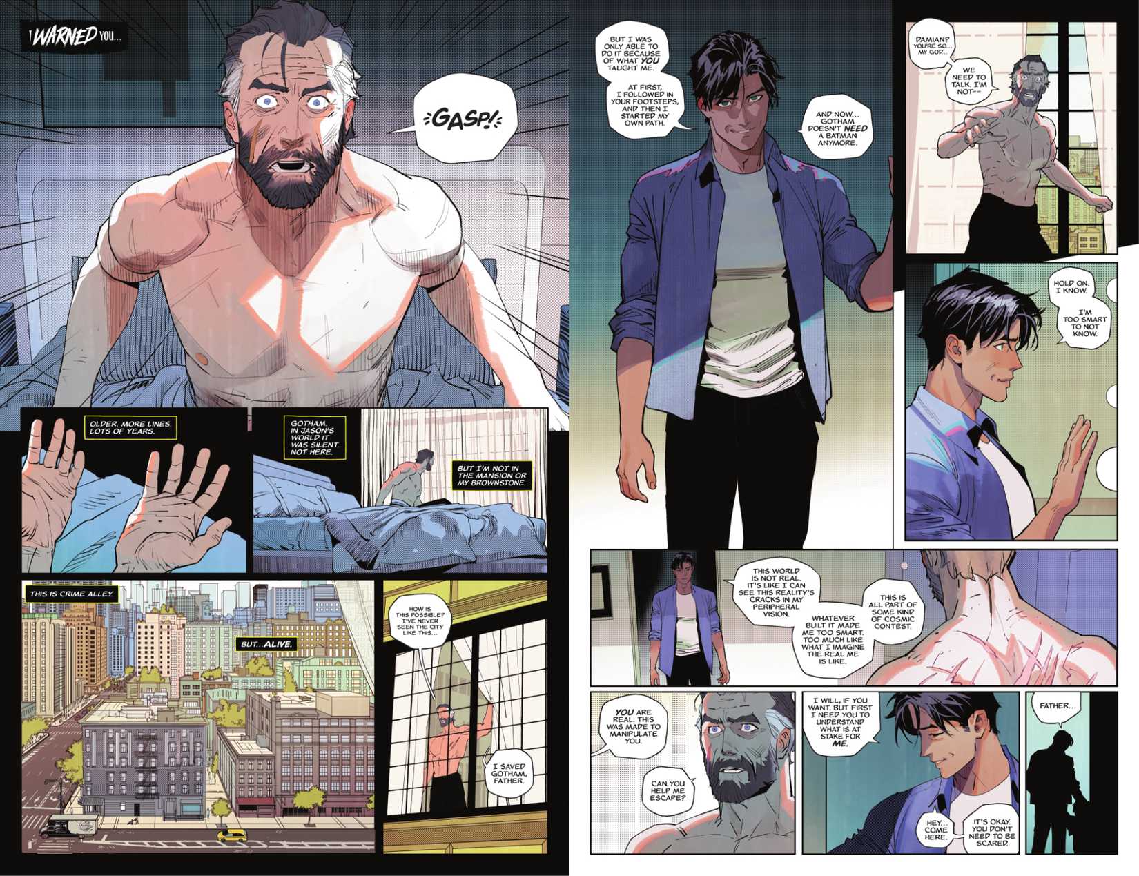 Bruce Wayne Wakes Up In A Happy Gotham in Knightfight #3