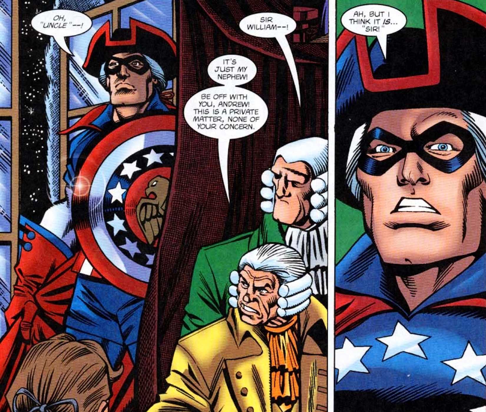 Captain America Ancestor Steve Rogers in First Costume Comic
