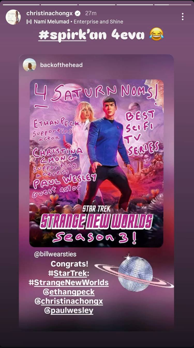 Unusual New Worlds’ 4 Saturn Award Nominations