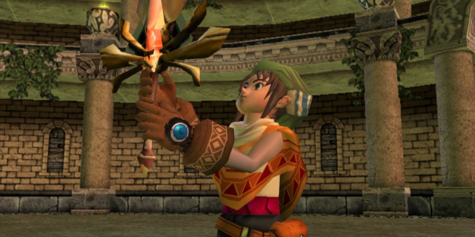 Dark Cloud-Gameplay von Toen, der ein Schwert-1 hält