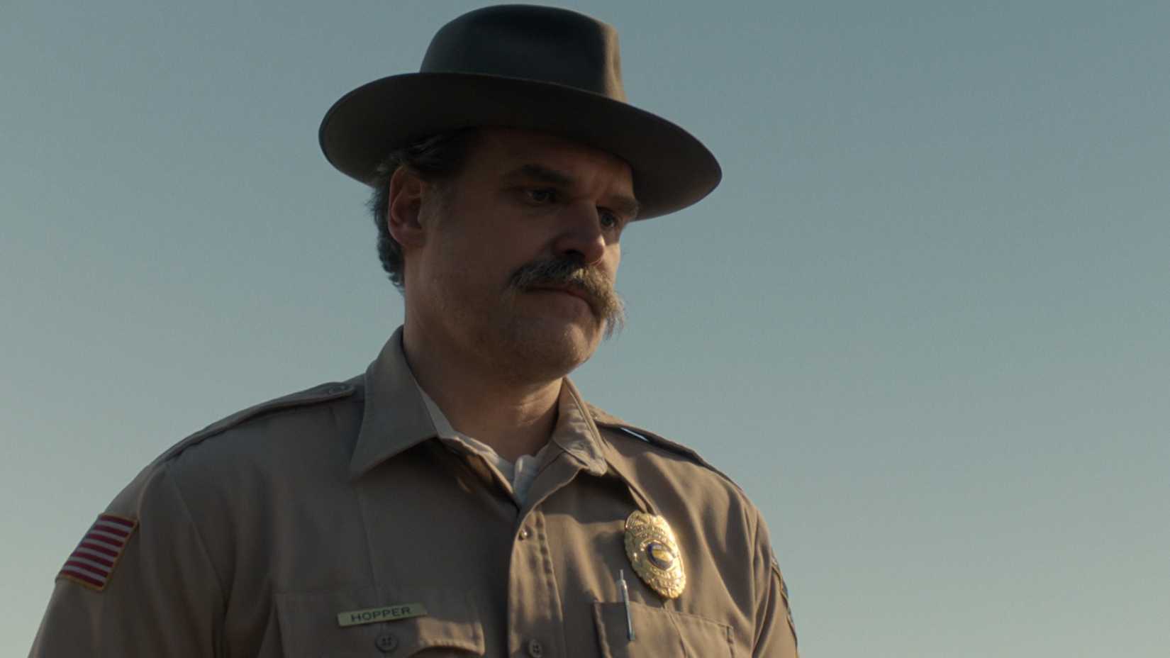 David Harbour as Jim Hopper returns to the Hawkins police force in Stranger Things