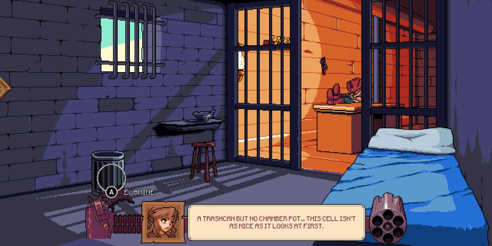A jail cell in adventure game Dead Horizon