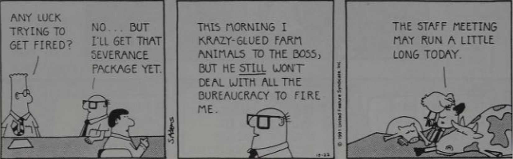 Dilbert Rocks 8 Classic Early 1990s Dilbert Comics Everyonce Can Enjoy
