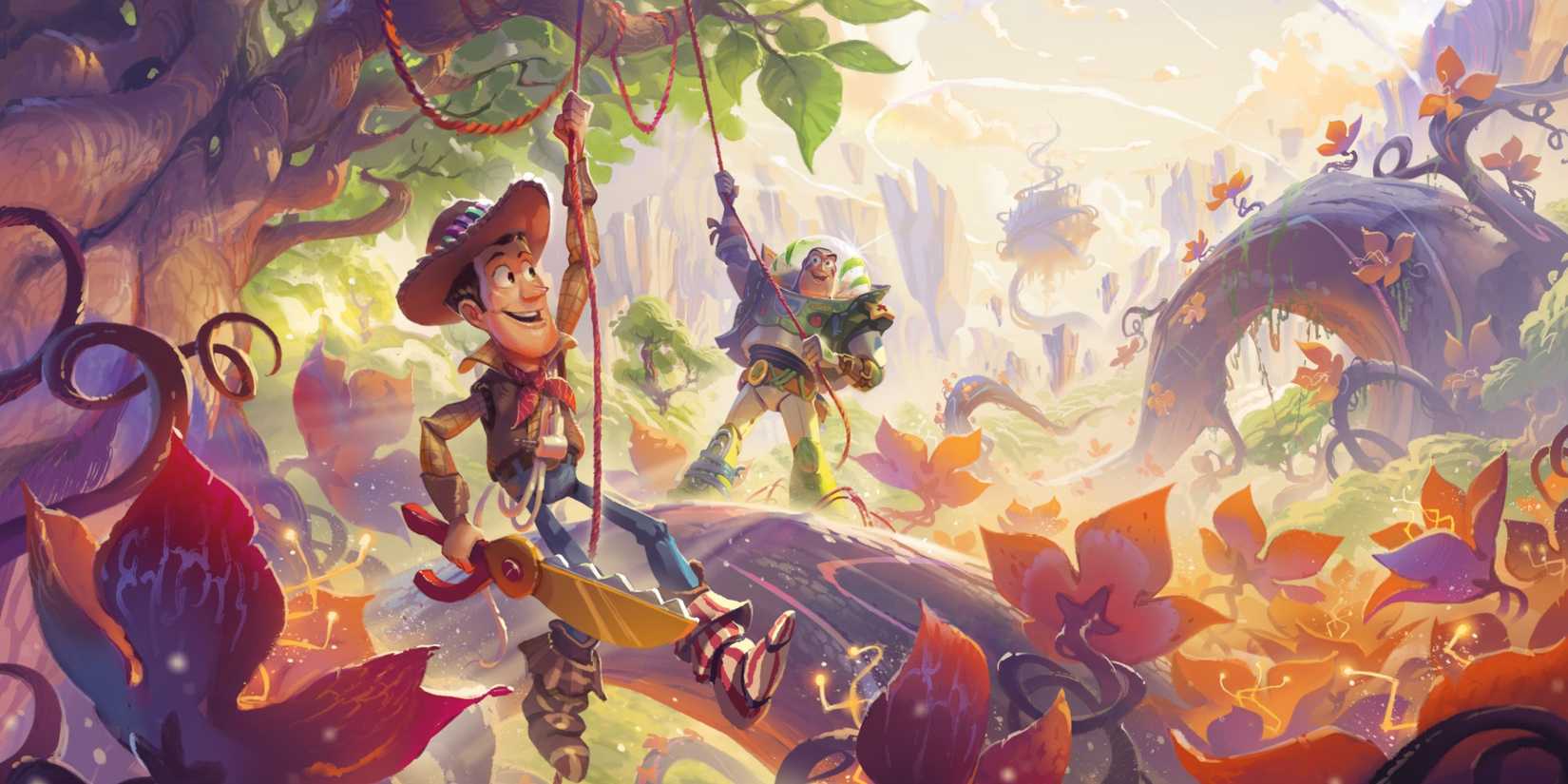 Disney Lorcana Wilds Unknown artwork of Woody and Buzz