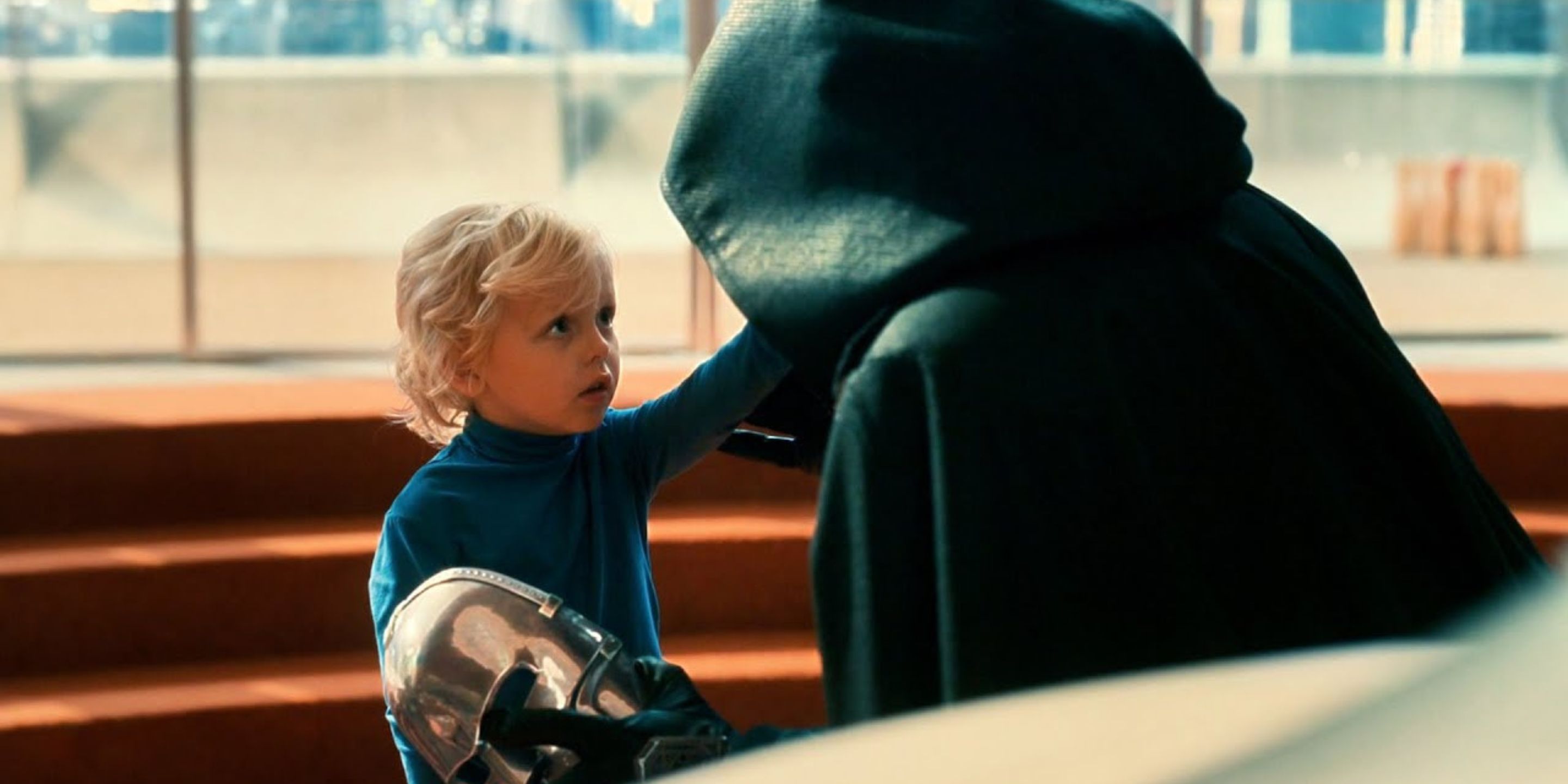 Doctor Doom from behind in Fantastic Four First Steps