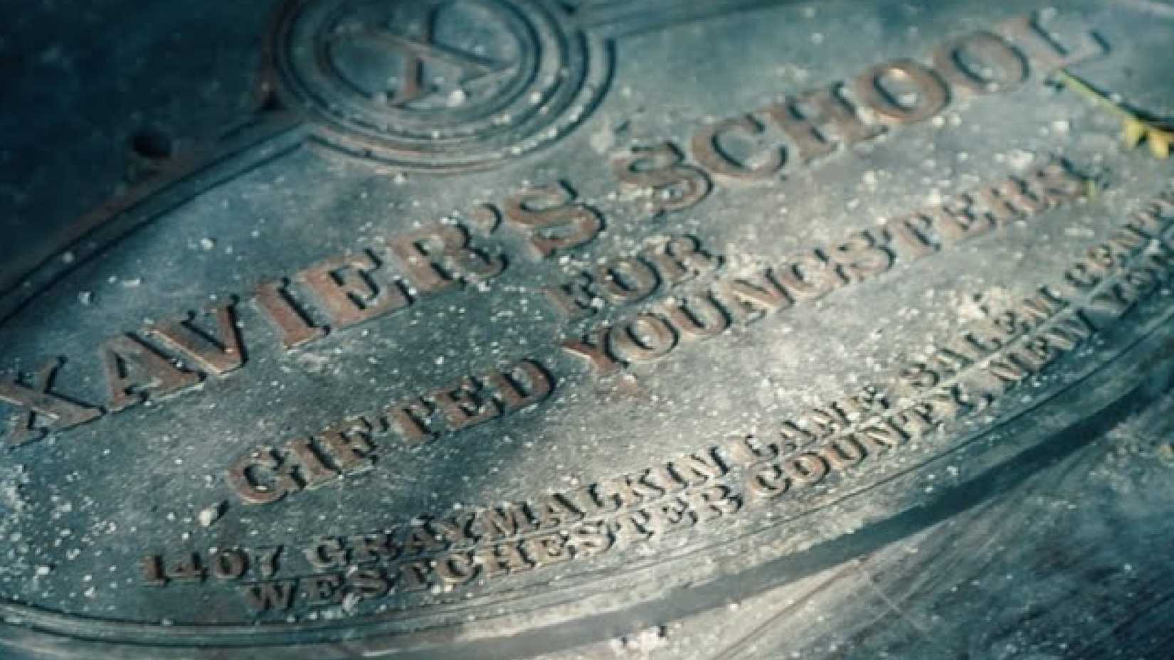 doomsday teaser still showing the x-men's school destroyed