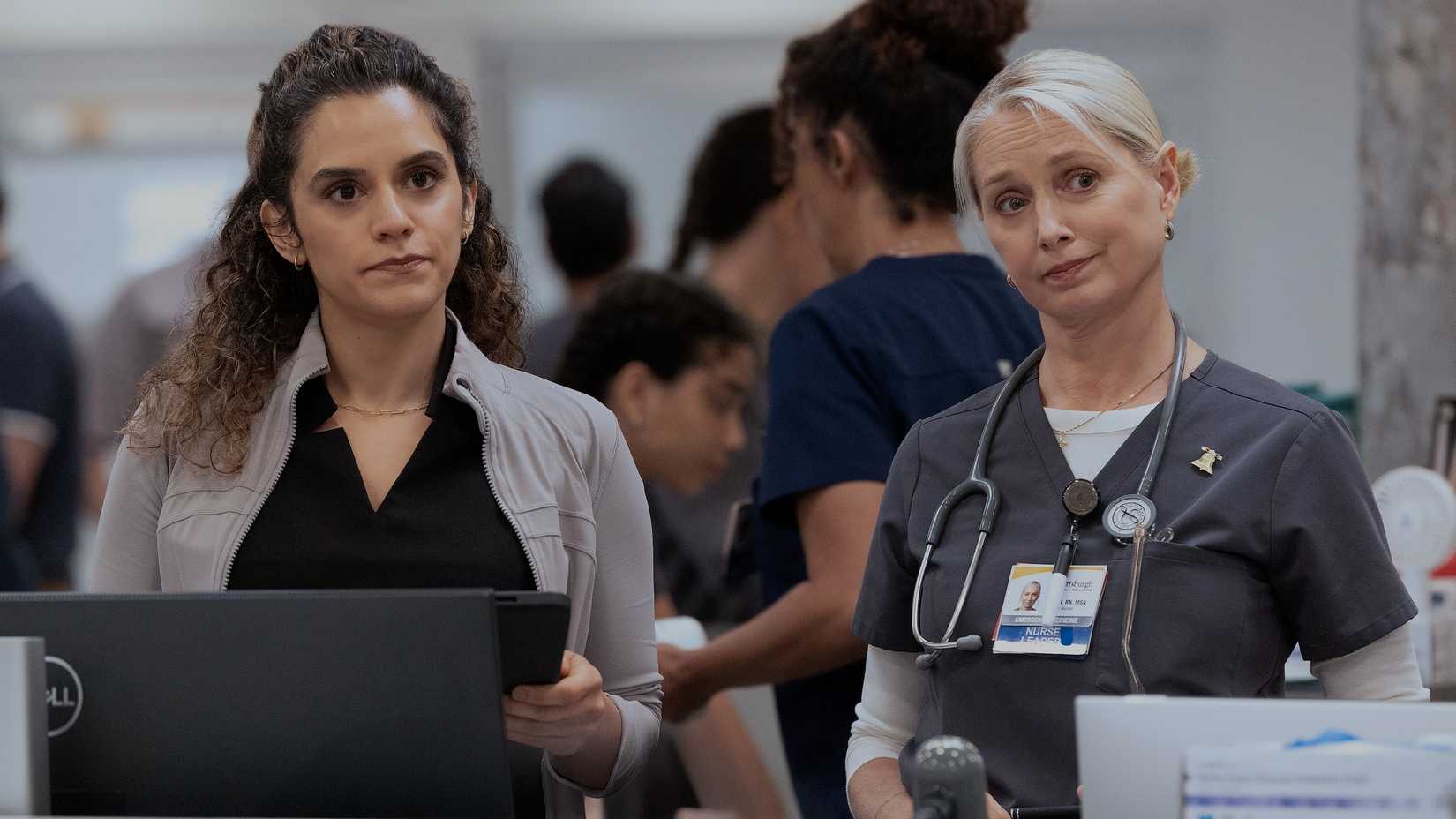 Dr. Al-Hashimi und Dana in der zweiten Staffel von The Pitt