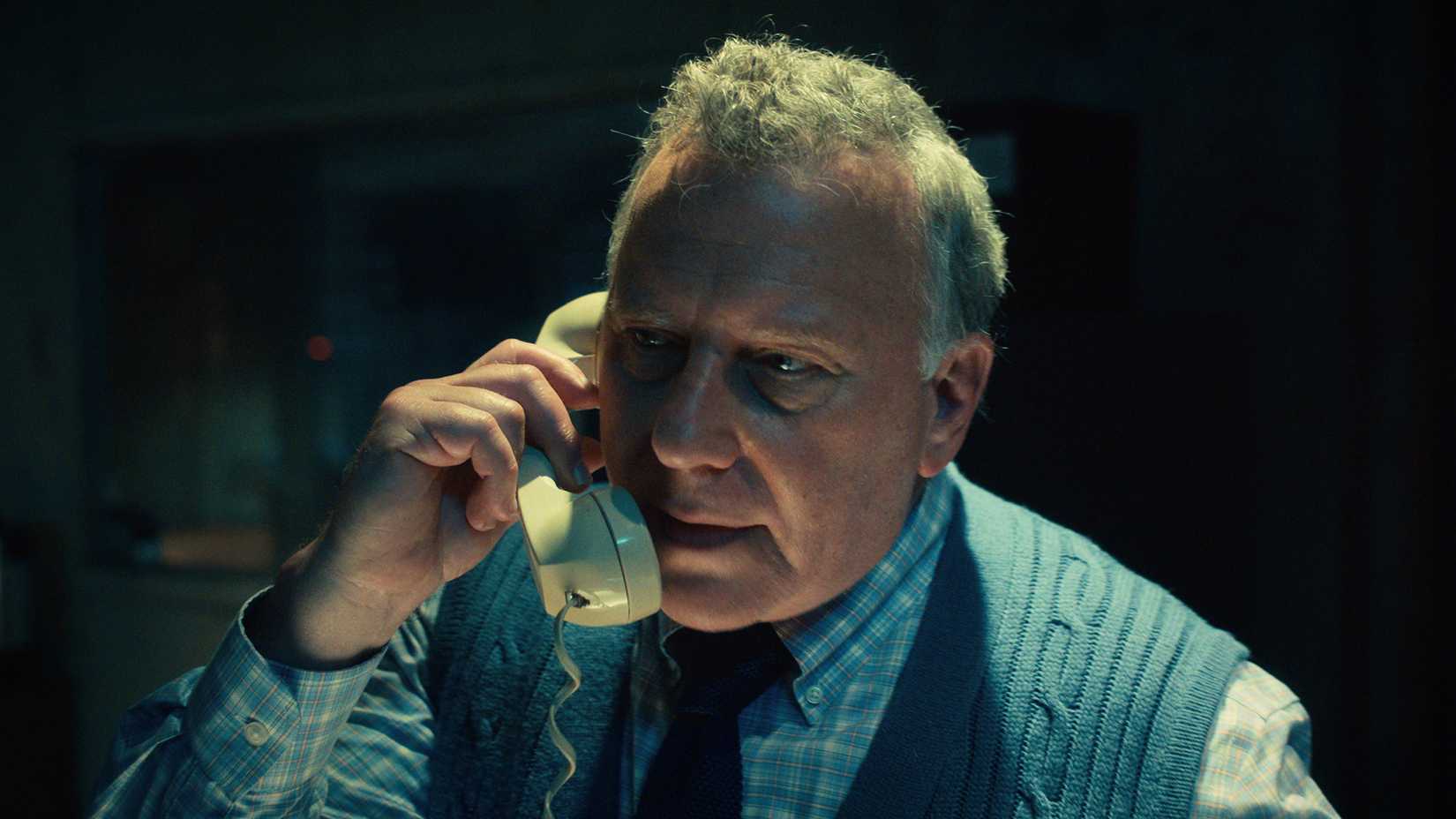 Dr Owens on the phone in Stranger Things season 4