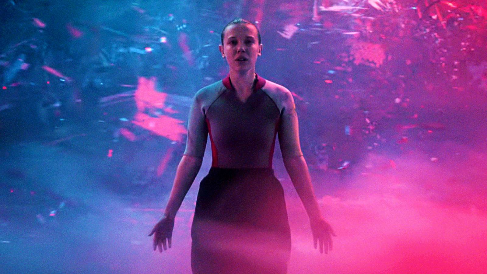 Eleven sacrifice during the Stranger Things series finaleEleven in death in the Stranger Things series finale