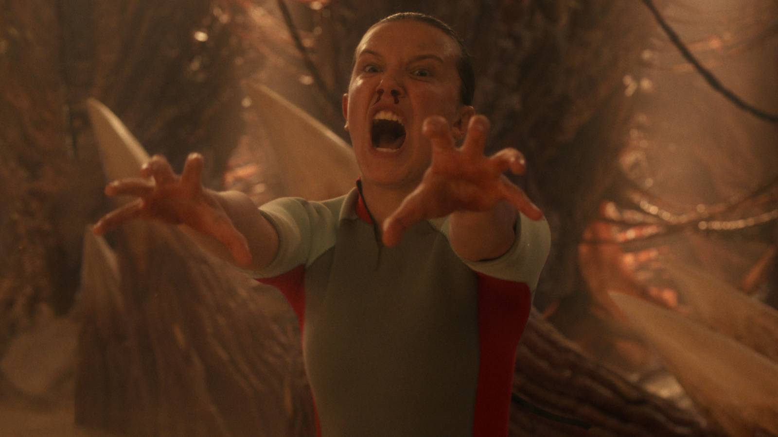 Eleven using her powers in Stranger Things season 5