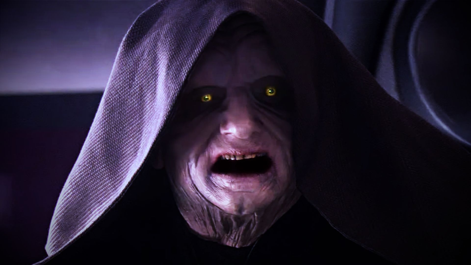 Emperor Palpatine Looking Surprised in Star Wars Prequels