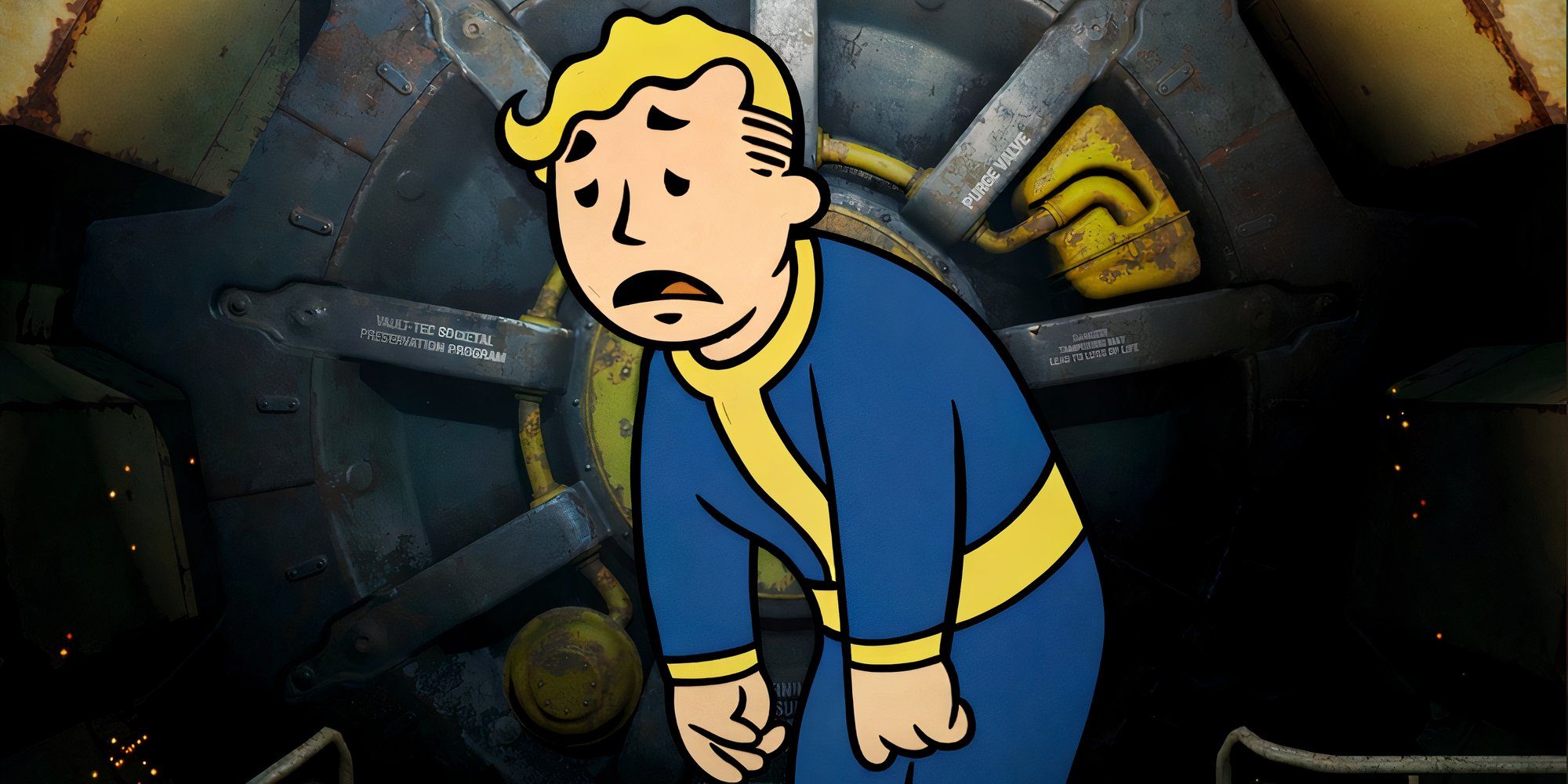 Fallout 5 sad in front of vault
