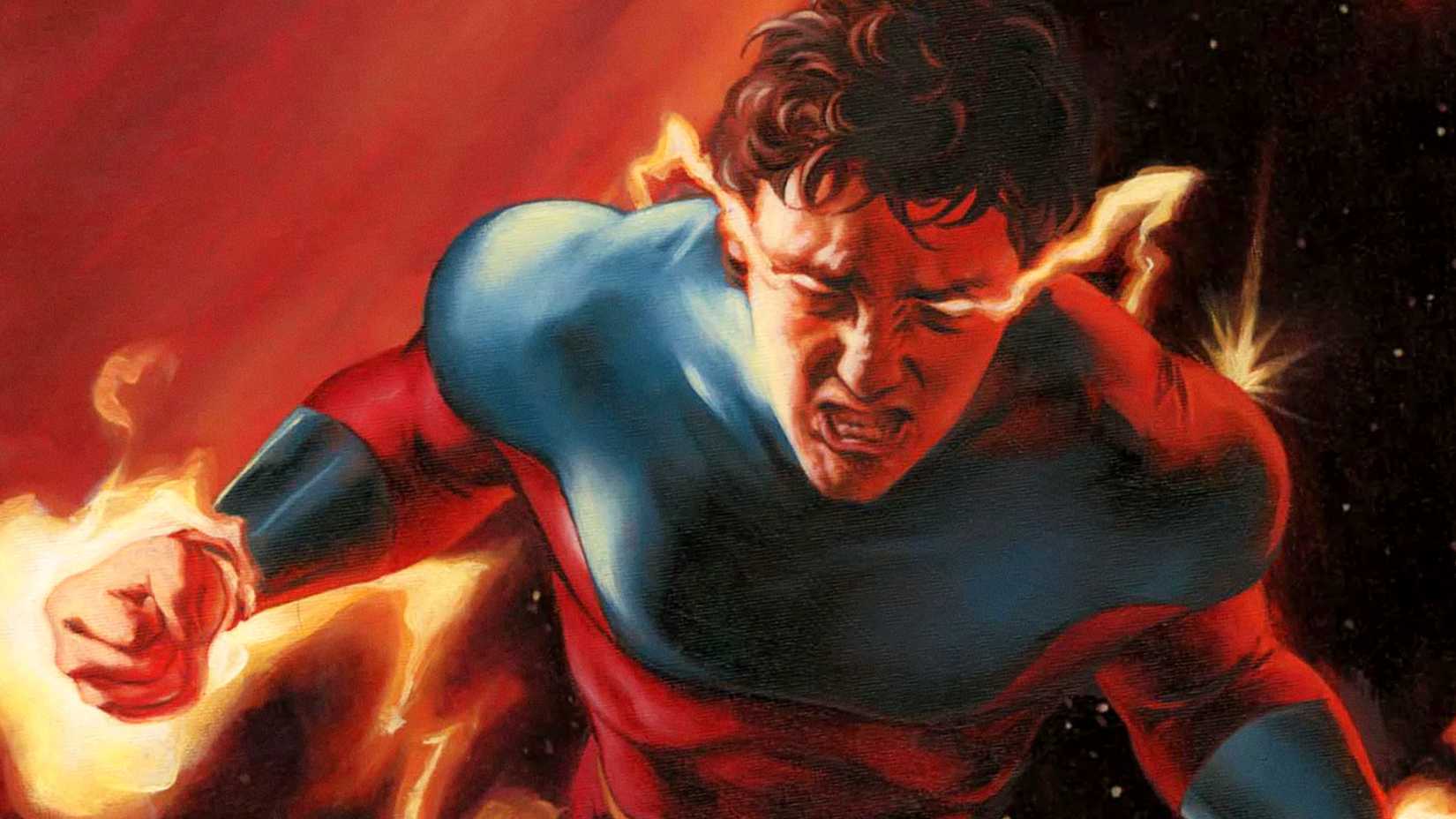 Gabriel Summers aka Vulcan flies in outer space