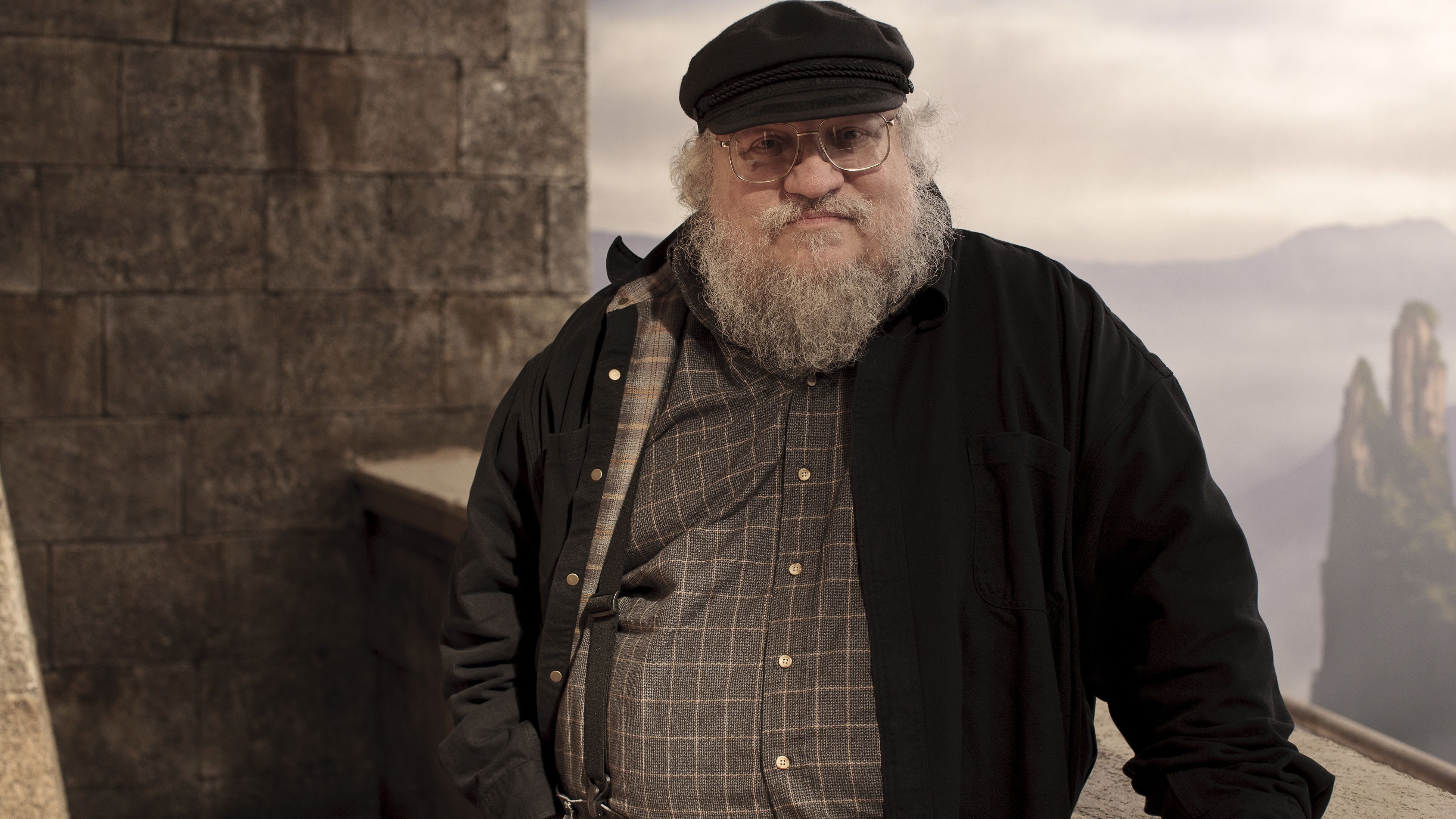 George R.R. Martin in a promo shot for Game of Thrones season 1