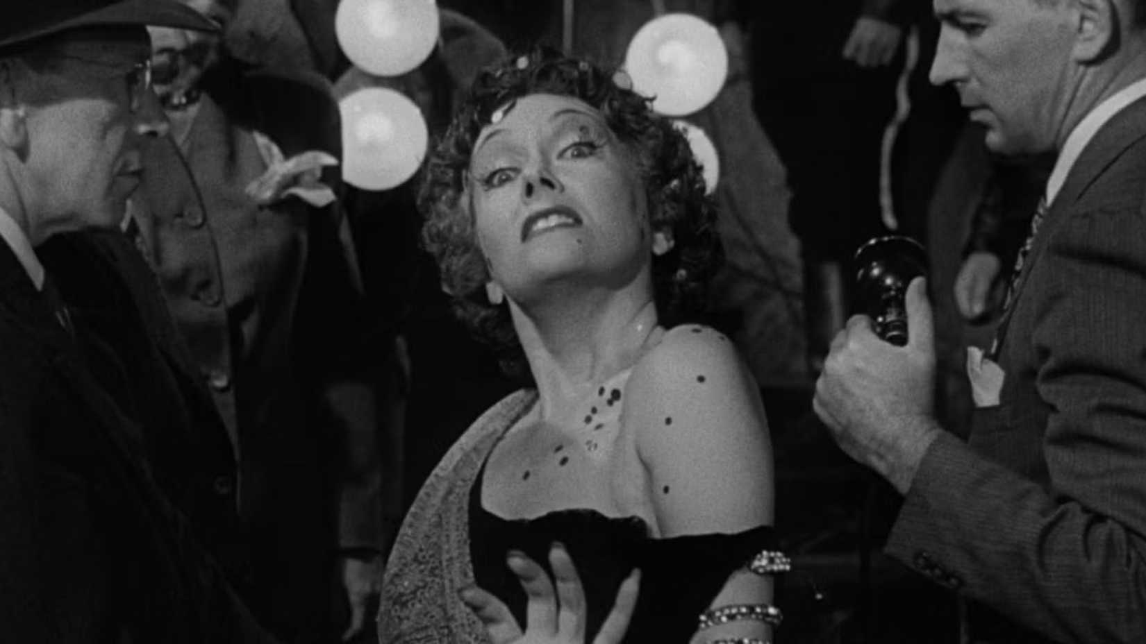 Gloria Swanson as Norma Desmond loses her mind at the end of Sunset Boulevard
