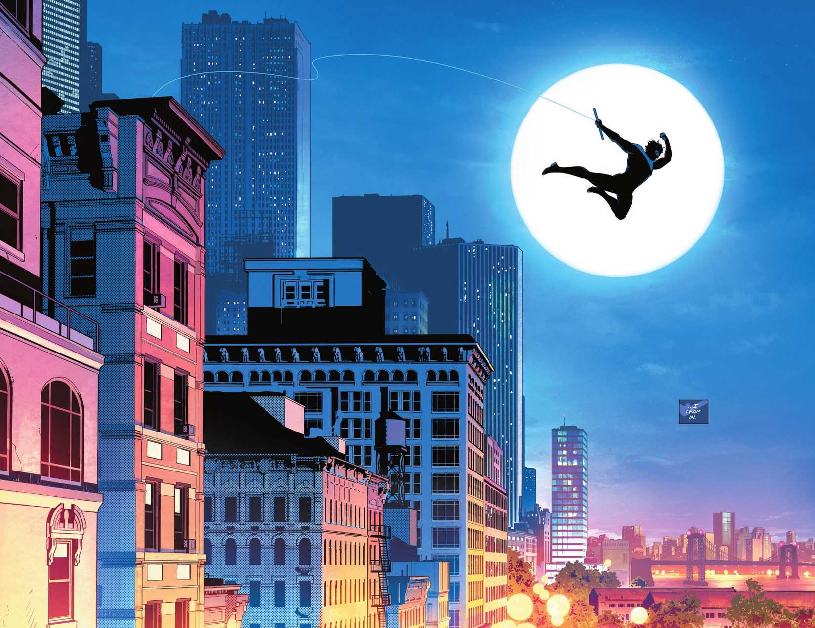 GORGEOUS IMAGE FROM NIGHTWING LEAPING INTO THE LIGHT