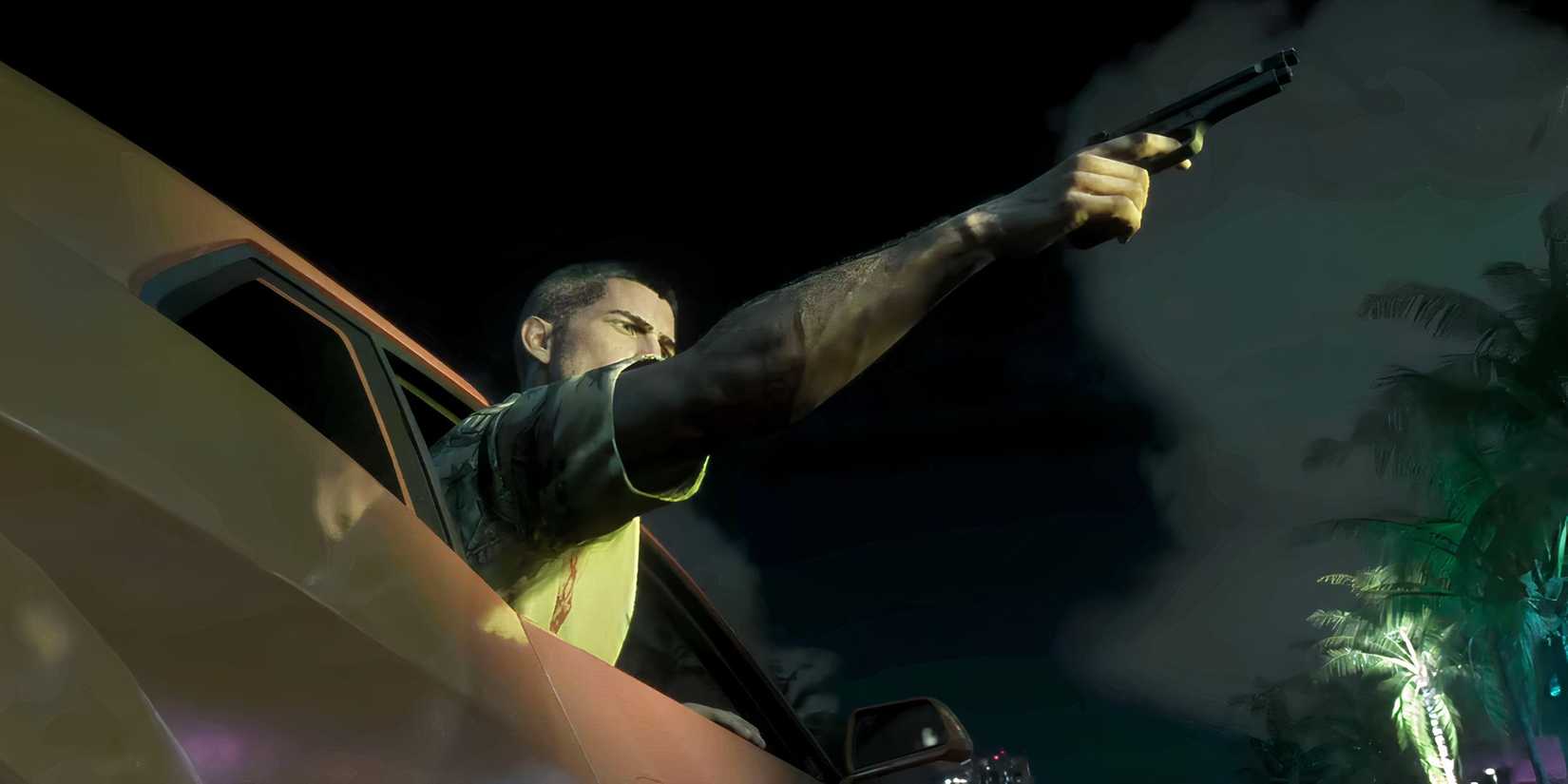 GTA 6 Jason Shooting Pistol Out the Car Window