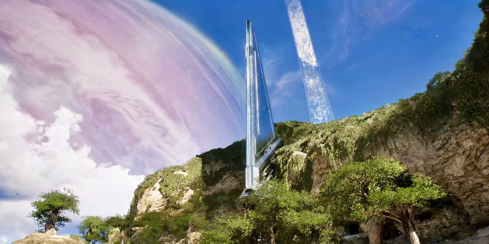 Halo remake with halo in space