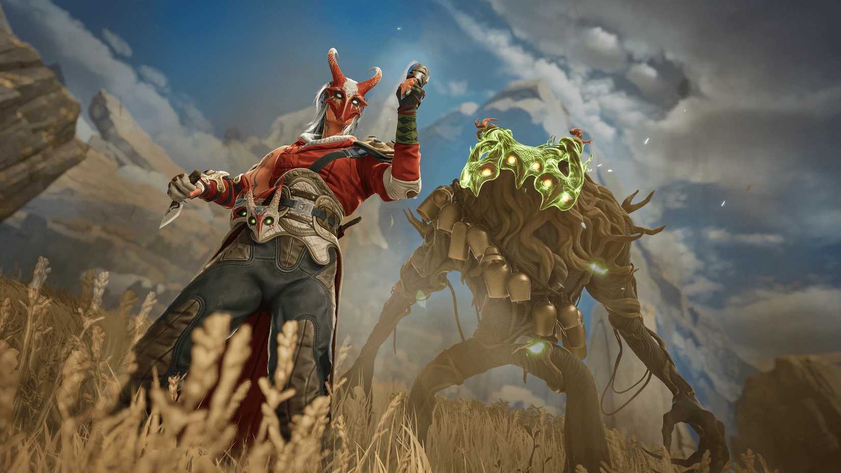 Highguard character Una summoning a tall tree creature.