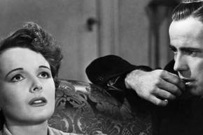 Humphrey Bogart and Mary Astor as Sam Spade and Brigid O'Shaughnessy in Maltese Falcon